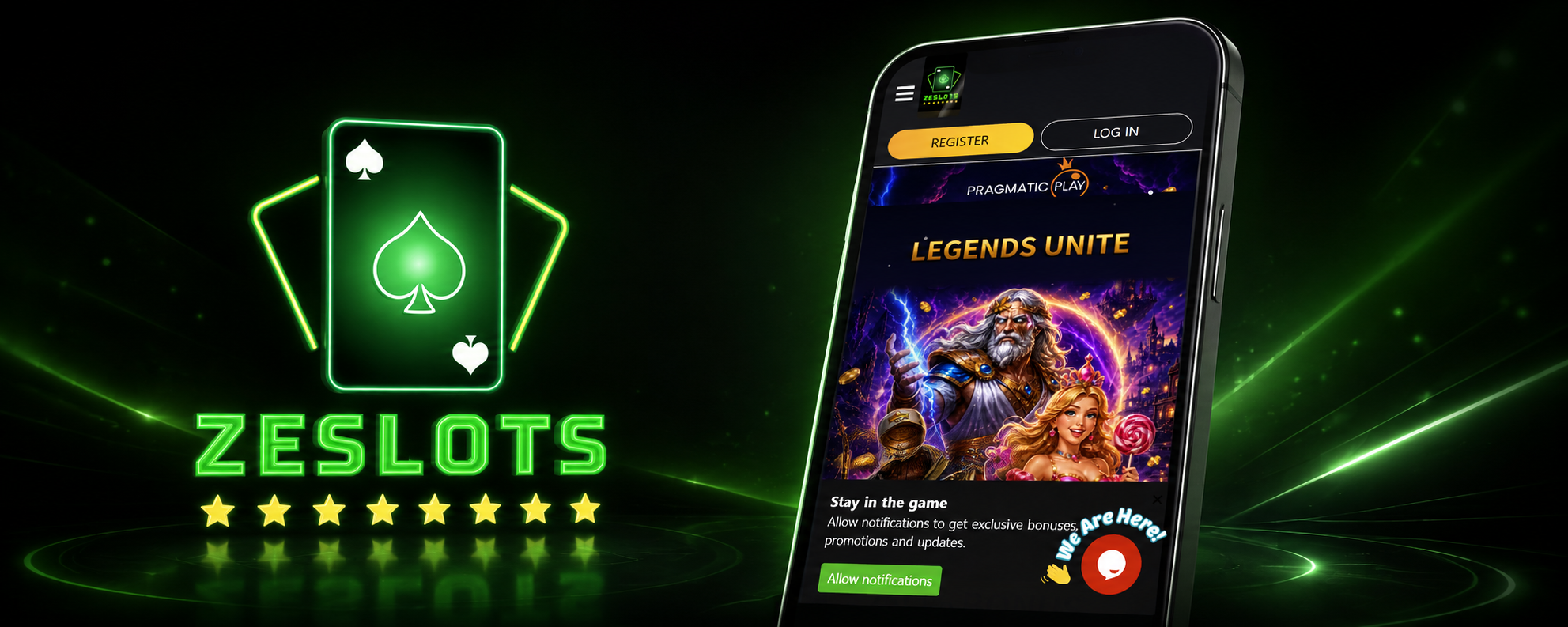 ZeSlots Casino App Screenshot